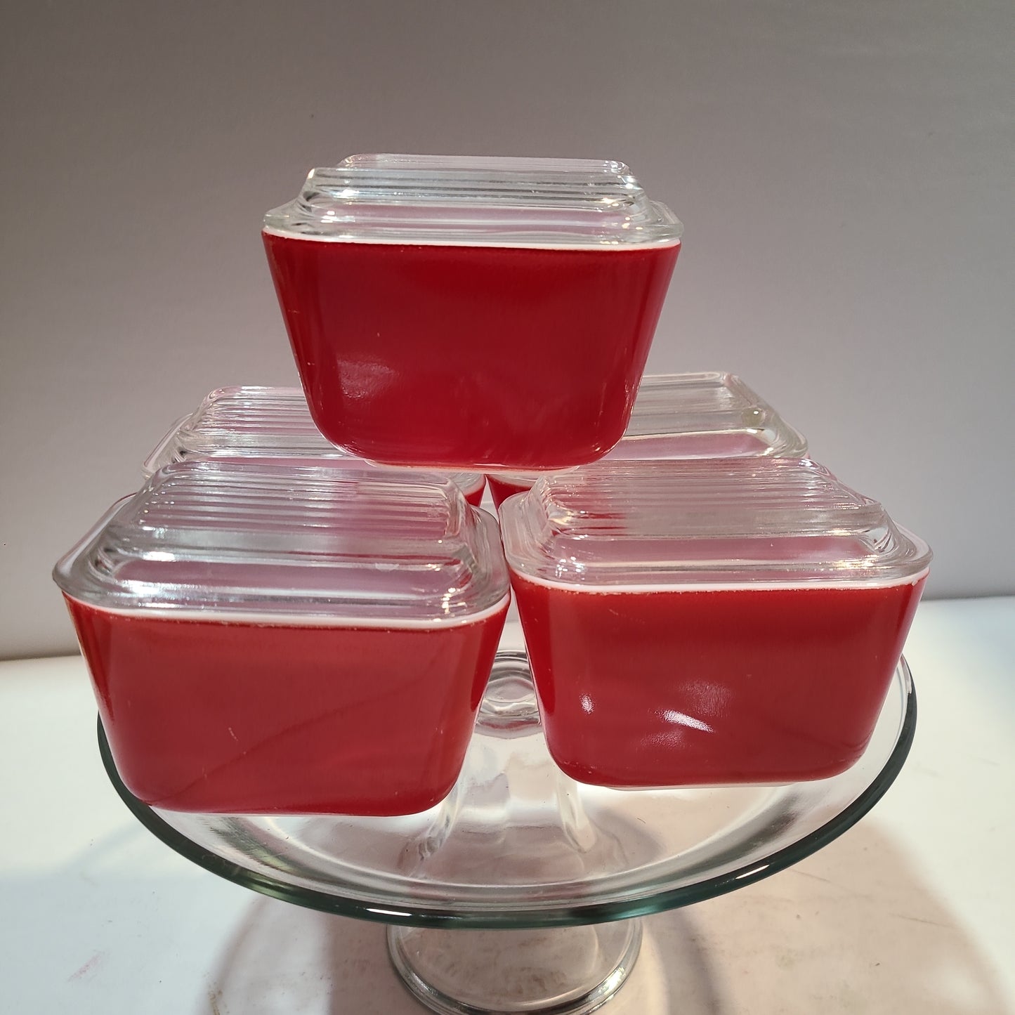 Pyrex Red Refrigerator Boxes Sold Individually