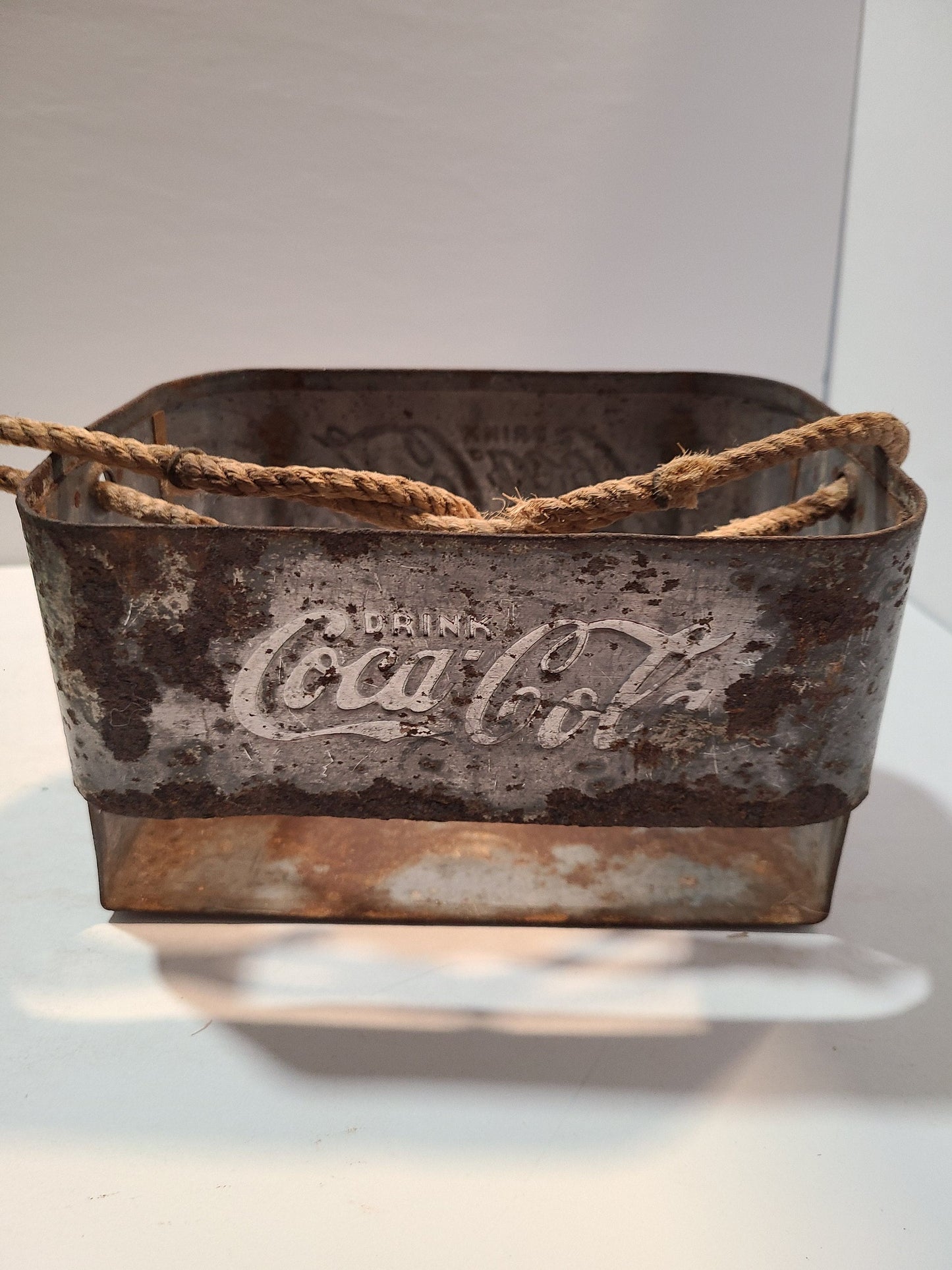 Vintage Coca cola bottles and holder