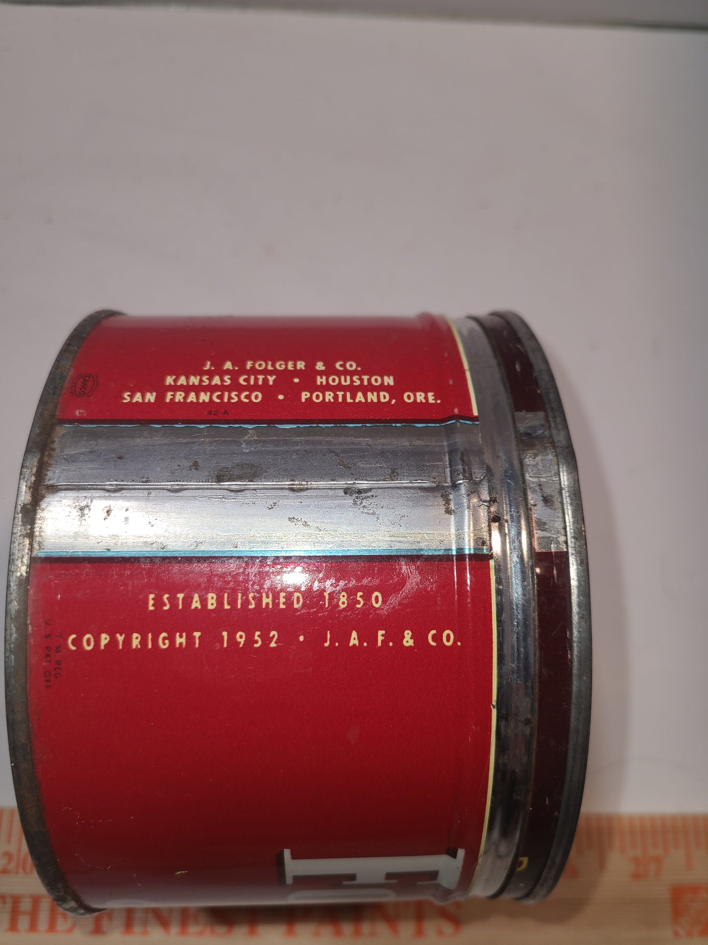 Vintage Folders Coffee Can