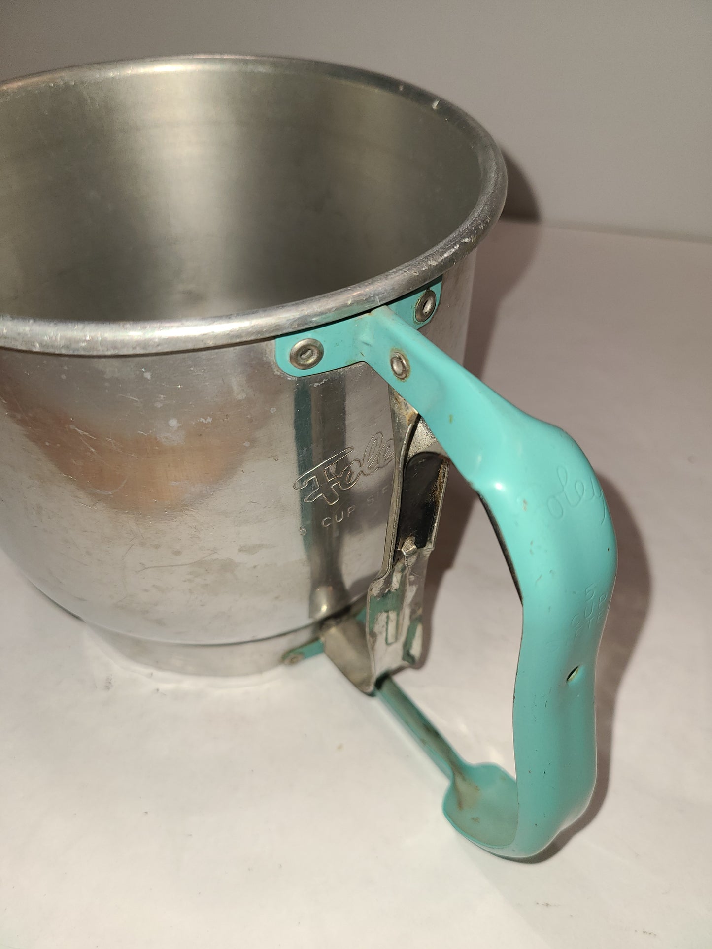 Vintage flour sifter Foley