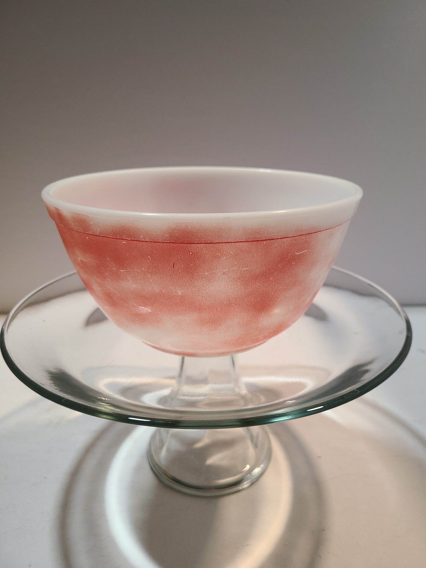Pyrex Vintage pink tye dye