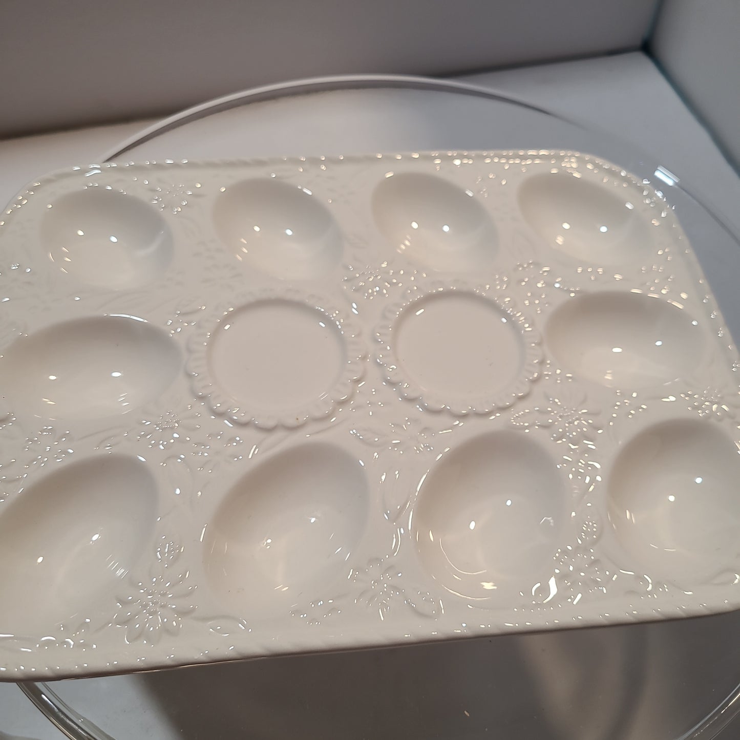 Vintage Deviled Egg serving platter