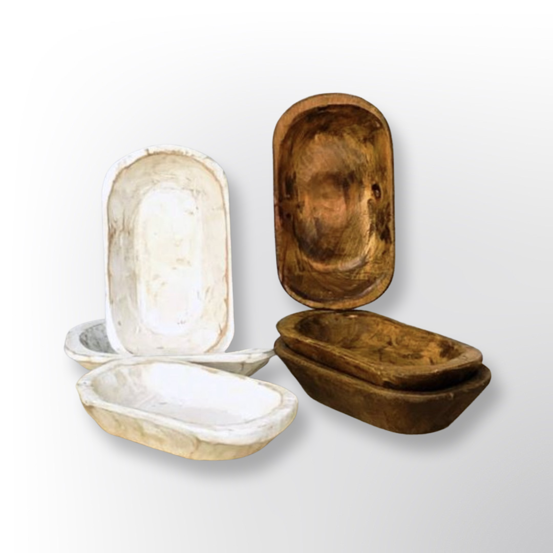 Mini Oval Dough bowl 6”x9” white