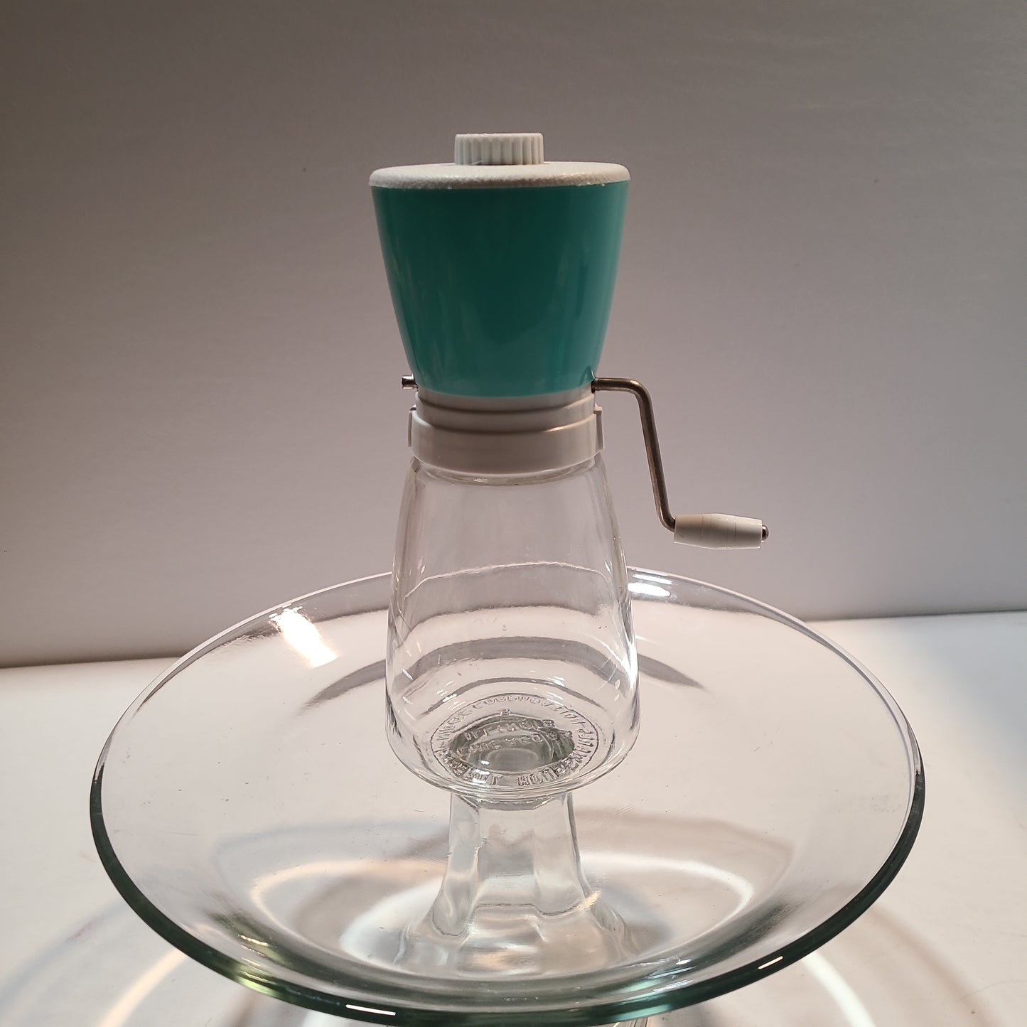 Vintage Teal Nut Grinder and Androck