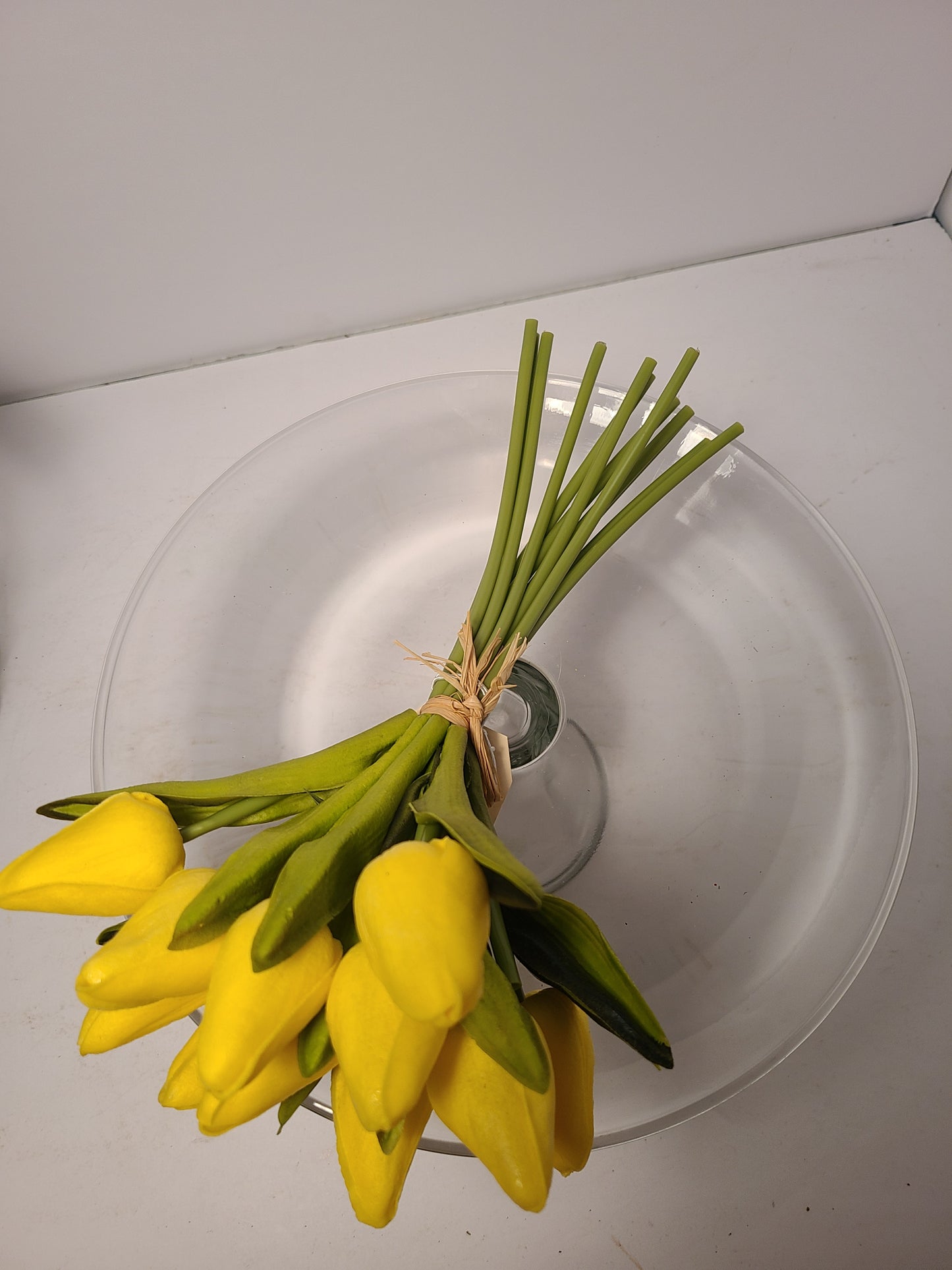 Angel Isabella - 1 Dozen Real Touch Tulip Bud bouquet-13.25"