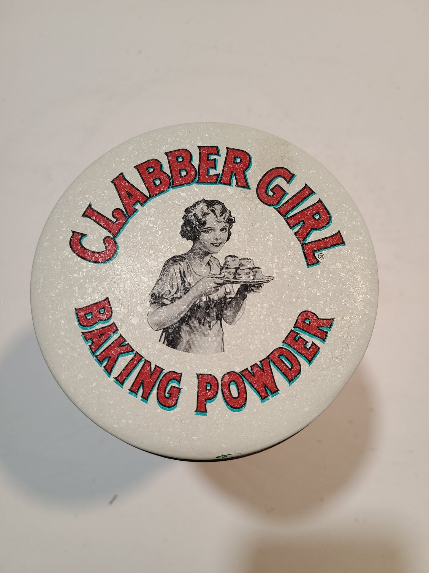 Vintage Clabber Girl baking powder tin