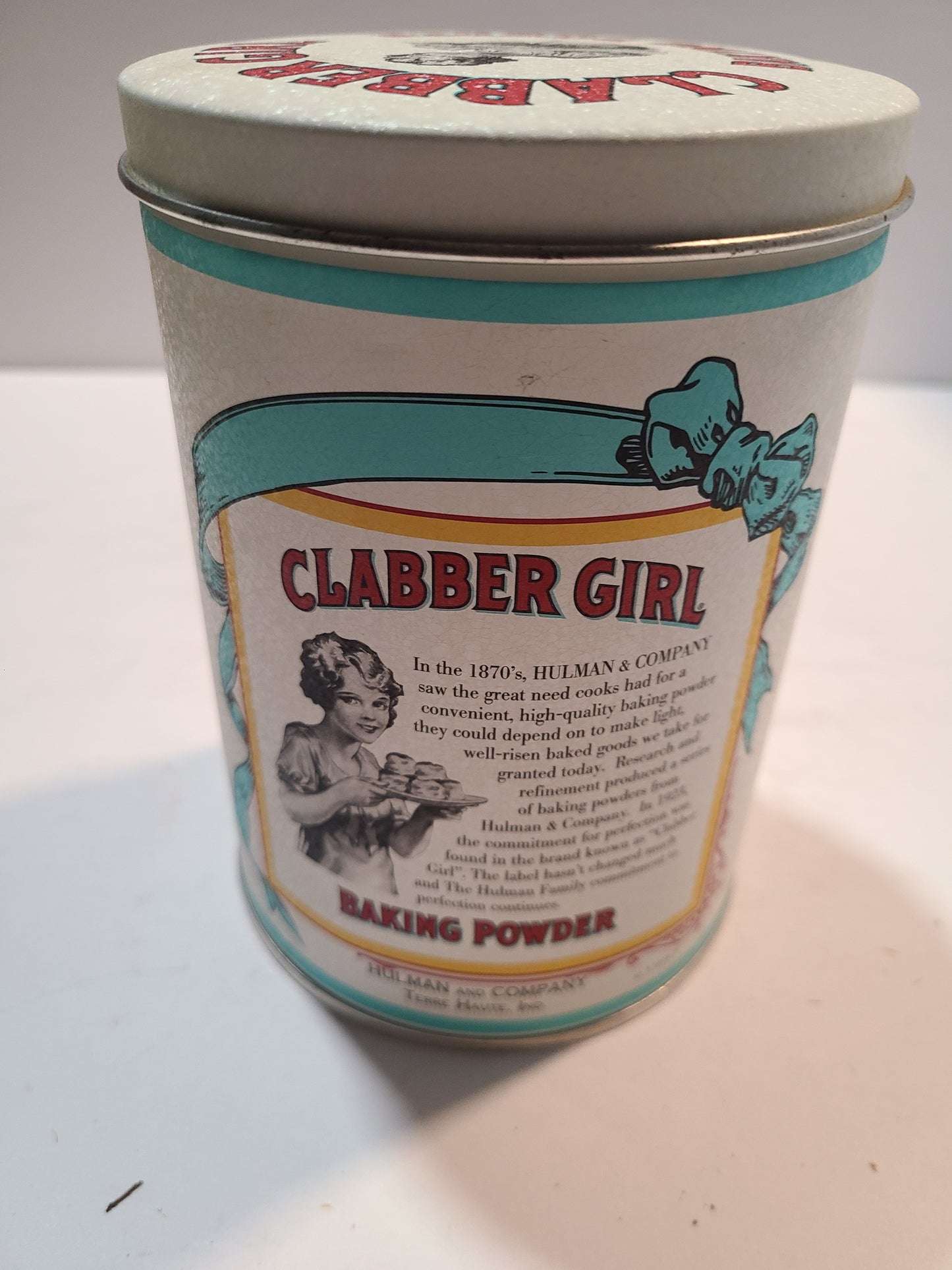 Vintage Clabber Girl baking powder tin
