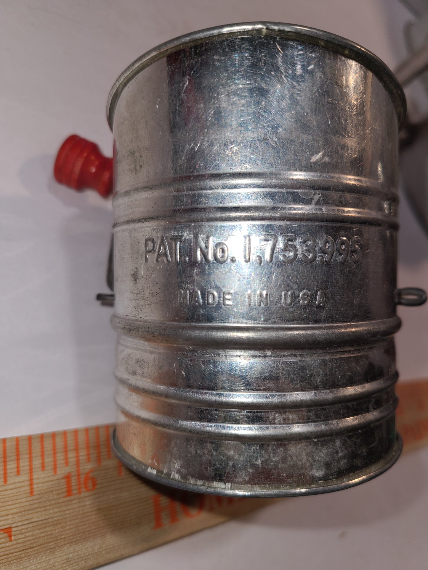 Vintage flour sifter patent pending