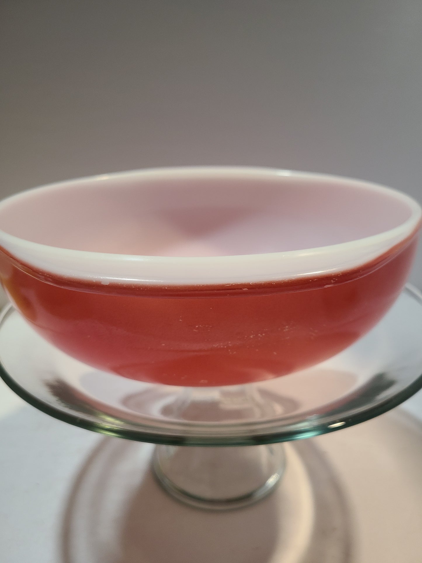 Vintage pink Pyrex casserole