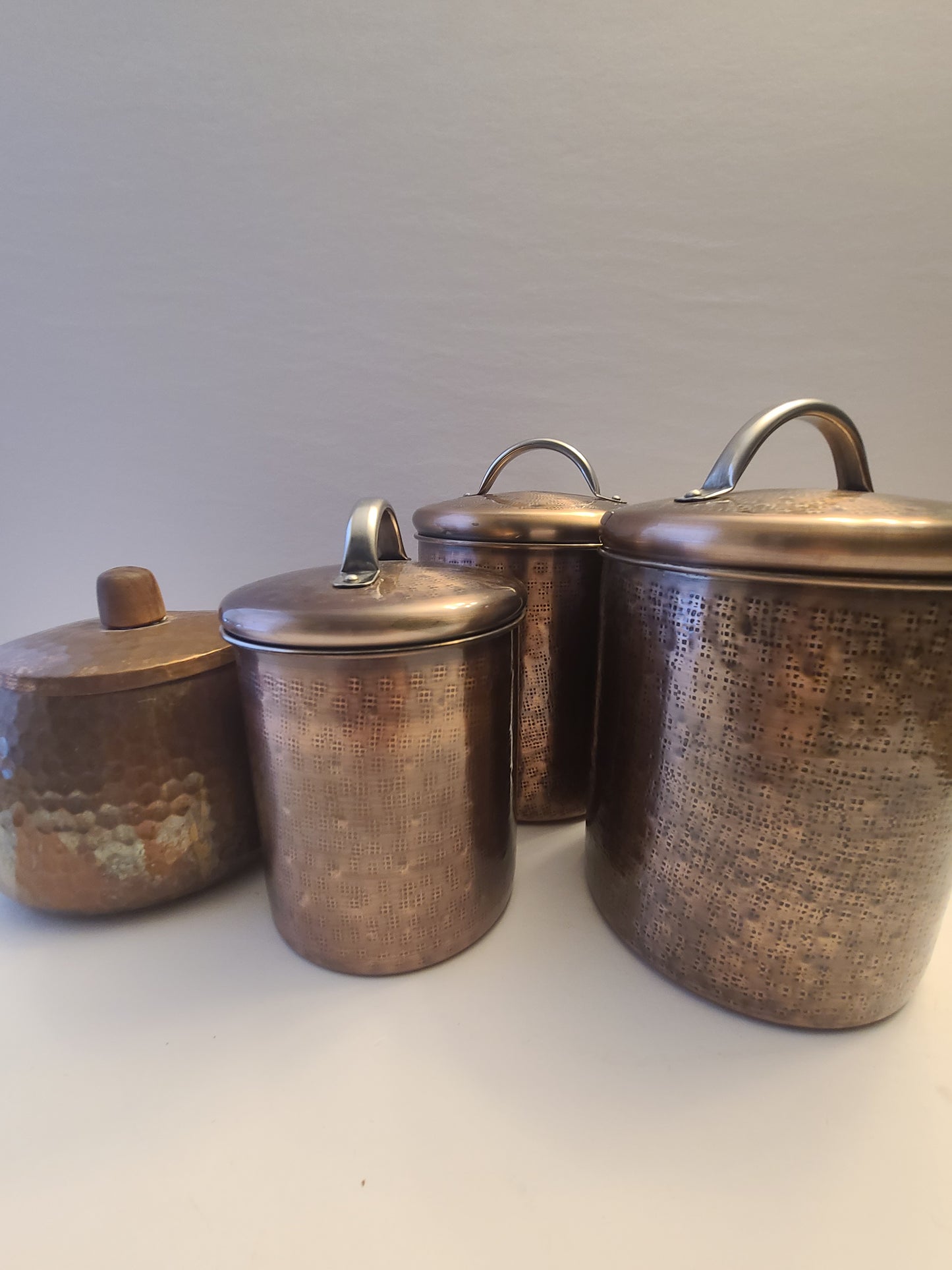 Copper Pot and Canisters