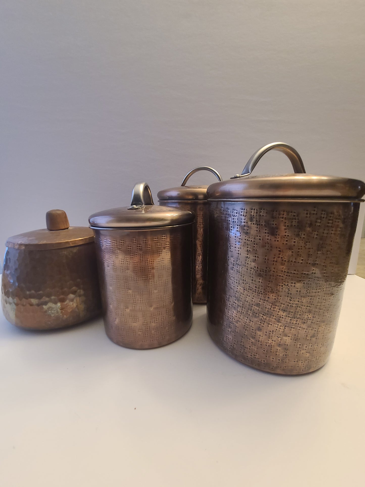 Copper Pot and Canisters
