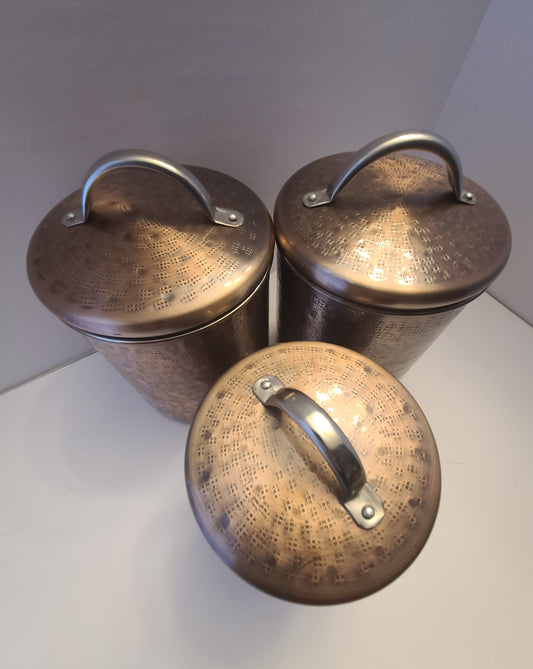 Copper Pot and Canisters