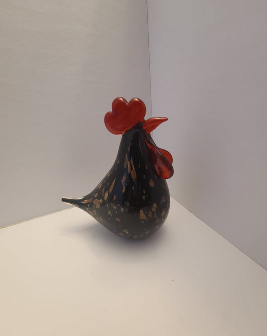 Black and Red Rooster Decor