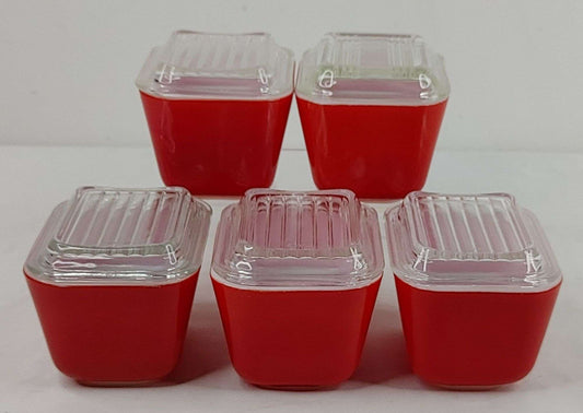 Pyrex Red Refrigerator Boxes Sold Individually